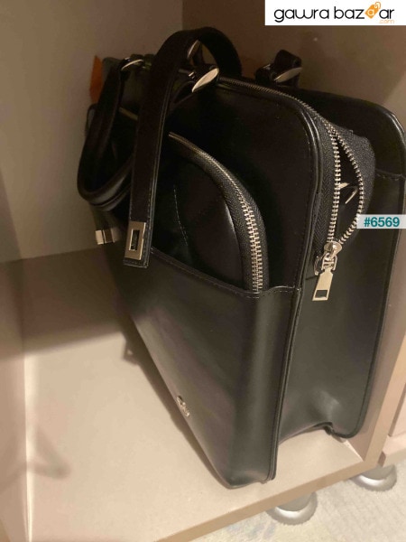 حقيبة كمبيوتر محمول نسائية حقيبة مبطن أسود