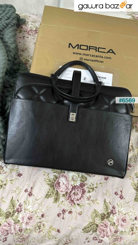 حقيبة كمبيوتر محمول نسائية حقيبة مبطن أسود