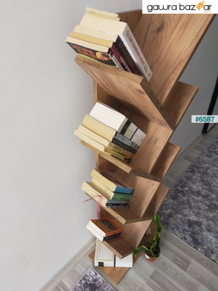 شجرة خزانة الكتب الزخرفية رف الكتب الجرف المنظم رف الكتب الصنوبر