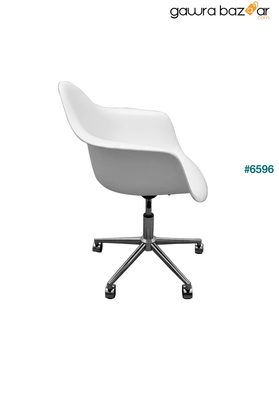 كرسي مكتب مع كرسي دراسة بمسند للذراعين كرسي مكتب أبيض Dorcia Home 3