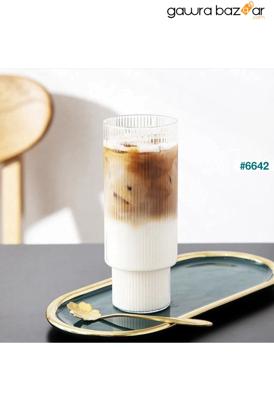 كأس اوريغامي كبير الحجم مقاوم للحرارة | فنجان القهوة والتقديم | الزجاج البورسليكات KÜÇÜK EW 0