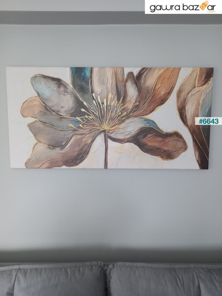 لوحة قماشية مزخرفة على شكل زهرة الجنة - Voov2125