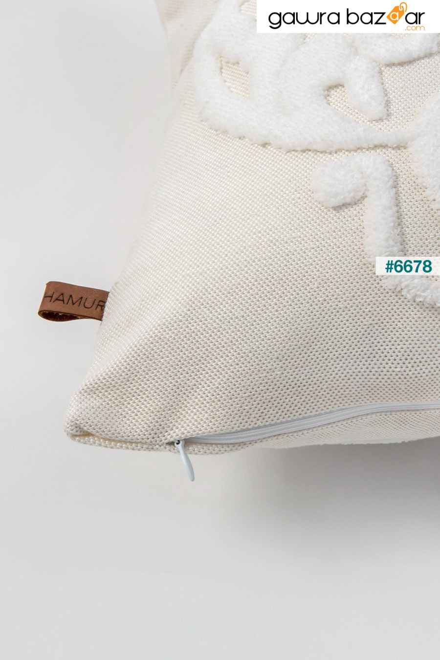البوهيمي تصميم خاص لكمة لكمة نمط الزخرفية غطاء وسادة رمي كريم دمشقي HAMUR 2