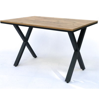 اتلانتك باين - X - ارجل معدنية طاولة مطبخ طاولة طعام وطاولة عمل وشرفة 70 X 110 سم