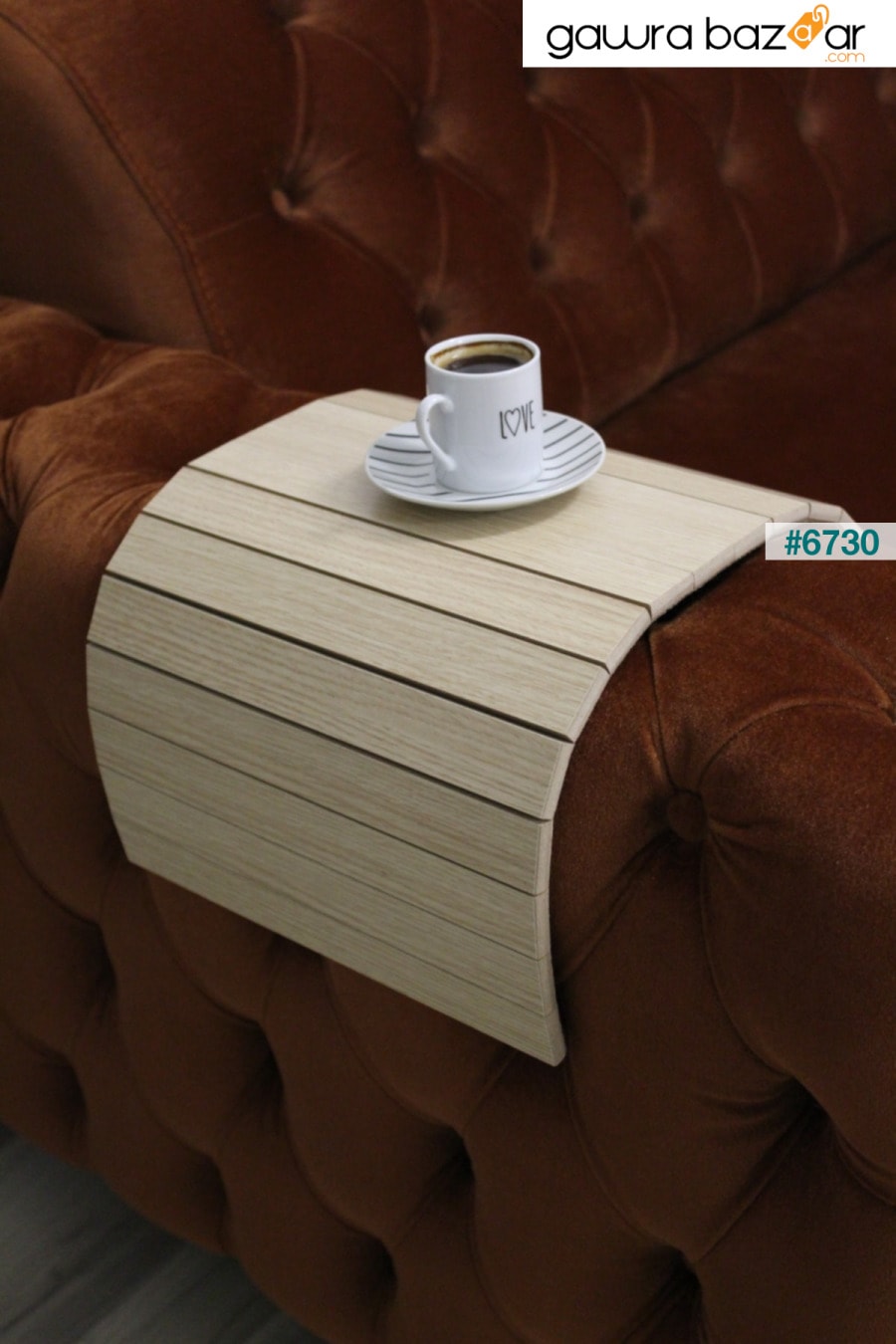 طاولة قهوة محمولة وأريكة من خشب البلوط 45x25.5 سم Mobitell 1