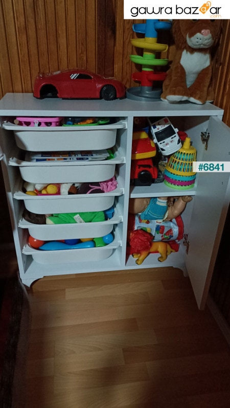 5 دولاب ملابس متعدد الأغراض خزانة مطبخ خزانة ألعاب بيضاء
