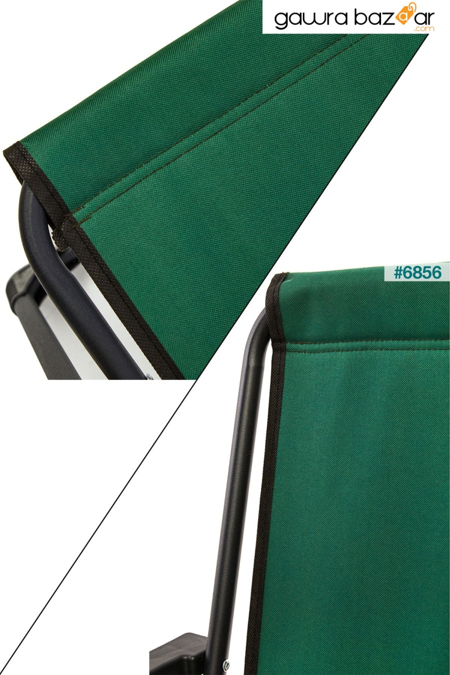 ناتورا 2 قطعة كرسي تخييم قابل للطي كرسي رحلات مستطيل أخضر مع حامل أكواب moniev 3