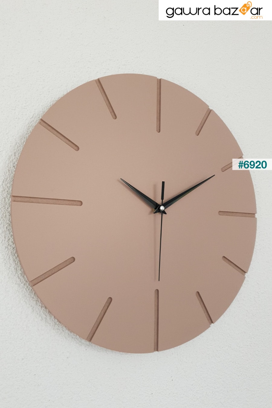 نسخة - ديكور خاص ساعة حائط خشبية يدوية الصنع BAN MOD 0
