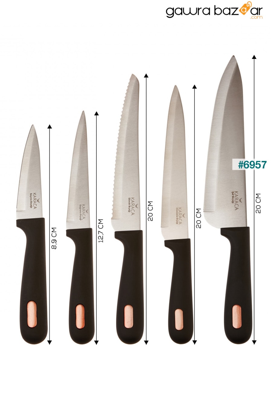 طقم سكاكين 6 قطع أوفركت Karaca 7