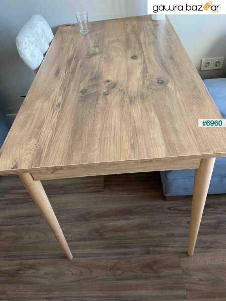 طاولة مطبخ كاريا من خشب الصنوبر الأطلسي 120x67 سم