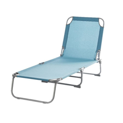 كرسي استرخاء قابل للطي أزرق مائي
