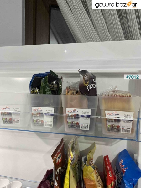 منظم باب الثلاجة 4 قطع منظم للثلاجة 4 قطع ومنظم للحمام