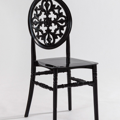 2 قطعة كرسي فينوس عملي أسود / شرفة-حديقة-مطبخ