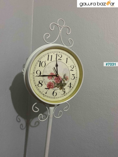 ساعة حائط مرقمة من الحديد المطاوع لغرفة المعيشة 125 سم