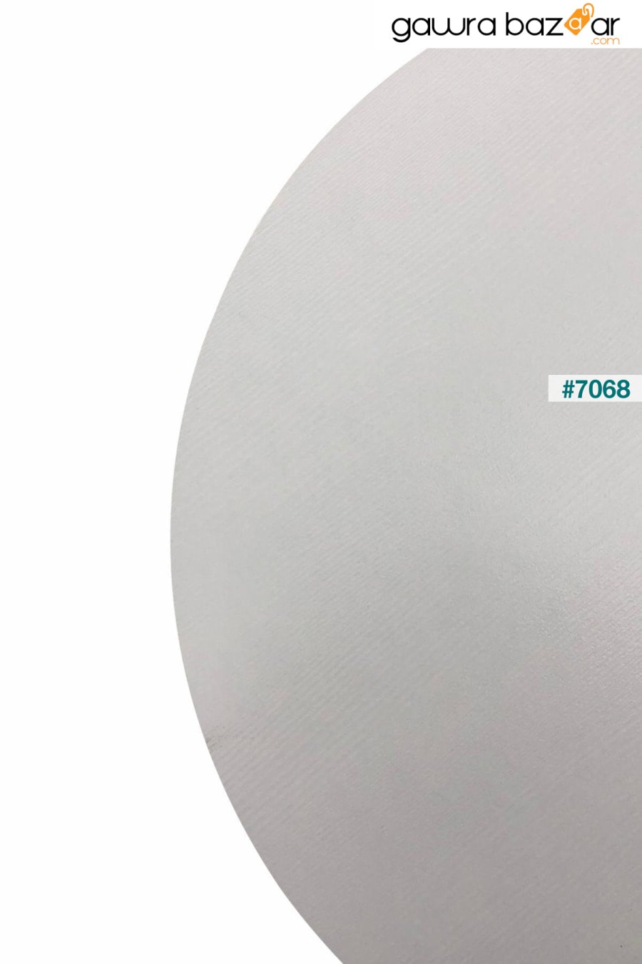 طاولة مطبخ مستديرة بيضاء طبيعية من افانوس - Q90 سم VİLİNZE 4