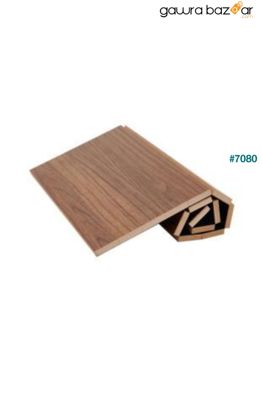 طاولة جانبية محمولة من خشب الجوز مقاس 45 × 25 Mobitell 3