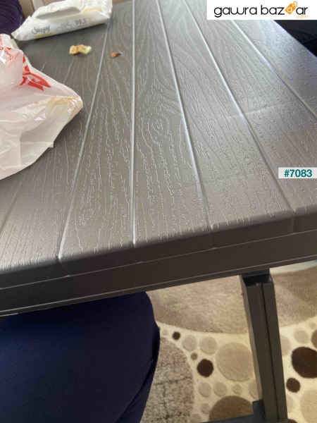 طاولة تخييم بلاستيكية محمولة قابلة للطي