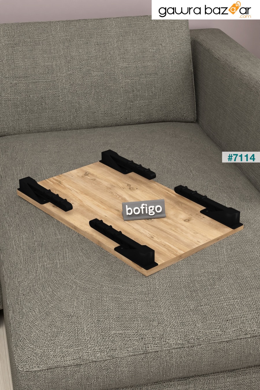 طاولة كمبيوتر محمول طاولة إفطار مكتب خشب الصنوبر Bofigo 2