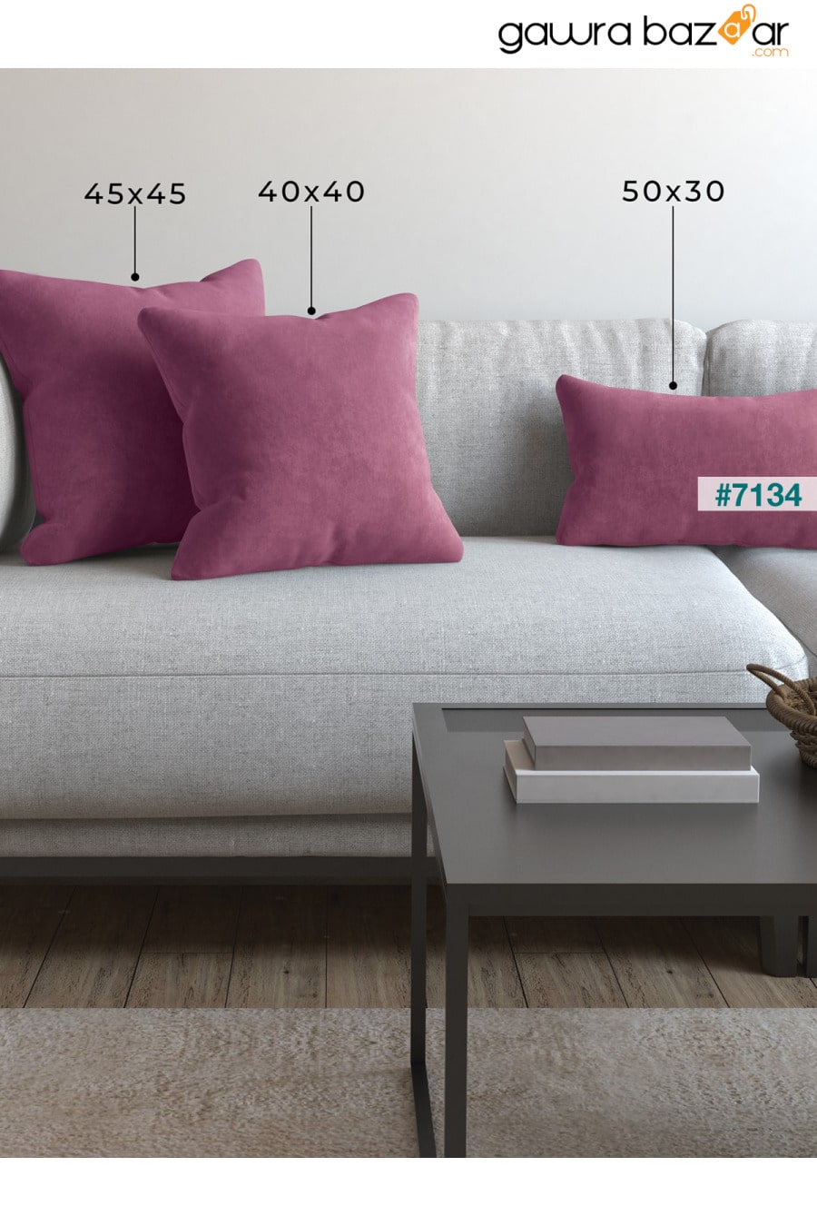 لينة سلسلة Lilac رمي وسادة ، غطاء وسادة Demor Home 0