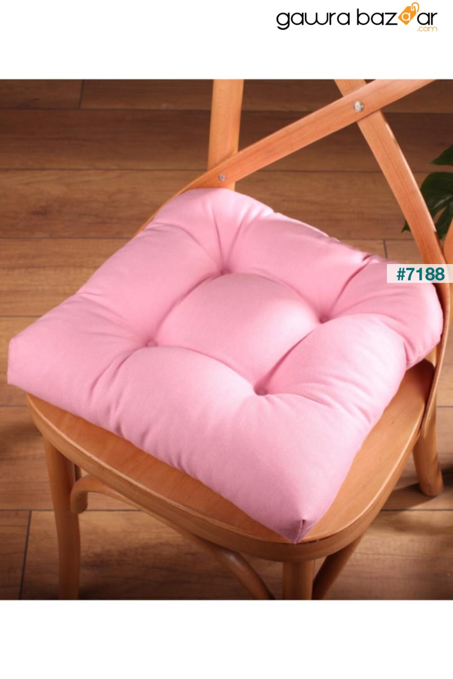 وسادة كرسي Pofidik باللون الوردي الذهبي ، مخيط خاص 40x40 سم ALTINPAMUK 0