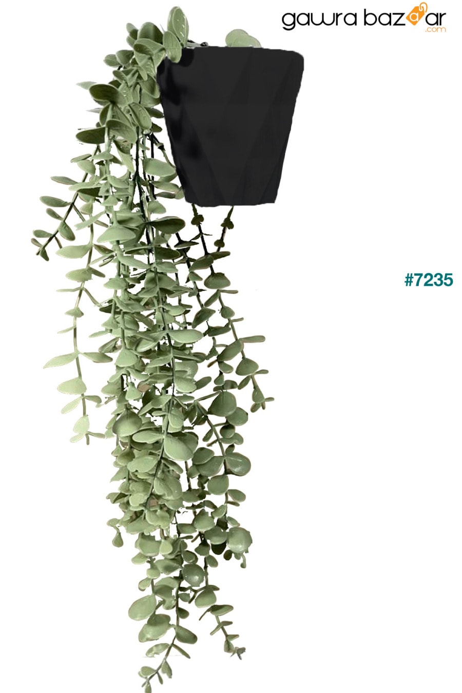 زهرة اصطناعية الماس وعاء أسود مصباح قلادة أوكالبتوس الأخضر الباستيل Lilac Home 1