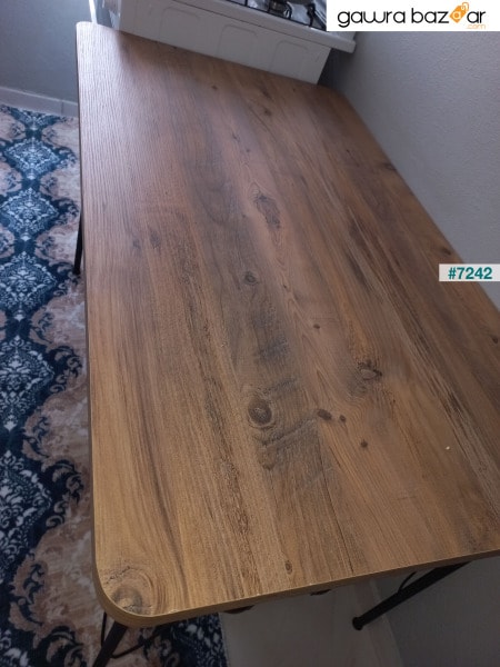 طاولة مطبخ بيضاوية من خشب الصنوبر الأطلسي 70x120