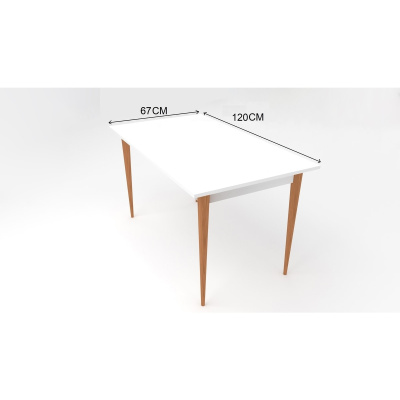 طاولة مطبخ كاريا بيضاء 120 × 67 سم
