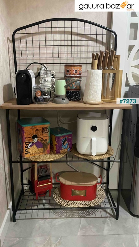 طاولة بار ديكور متعددة الأغراض من Kitchen Bango ركن قهوة معدني