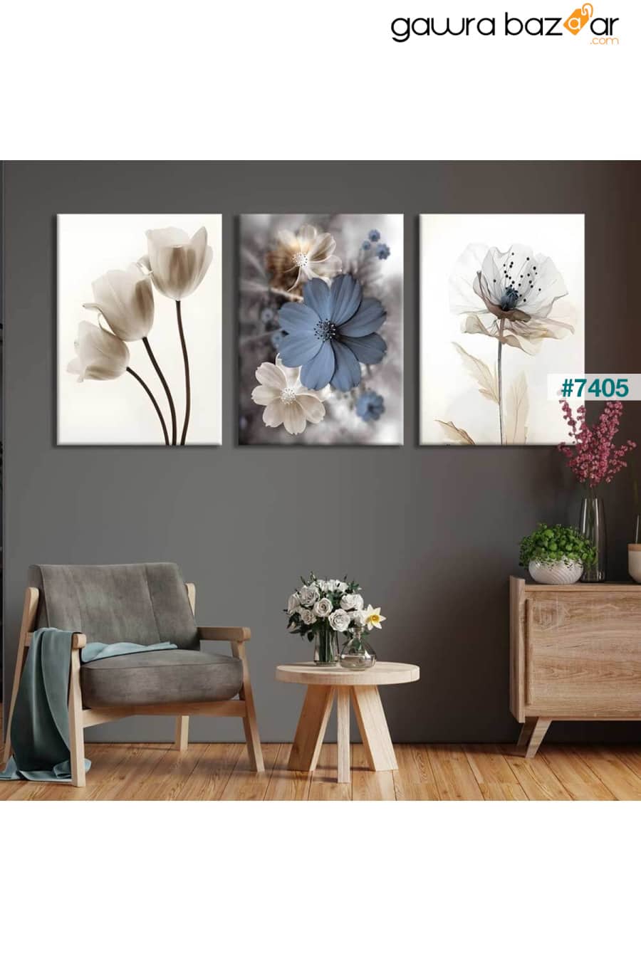 مجموعة لوحة قماشية للحائط من 3 لوحات قماشية - Voov4126 Voovart 1