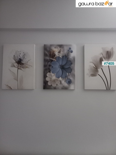 مجموعة لوحة قماشية للحائط من 3 لوحات قماشية - Voov4126