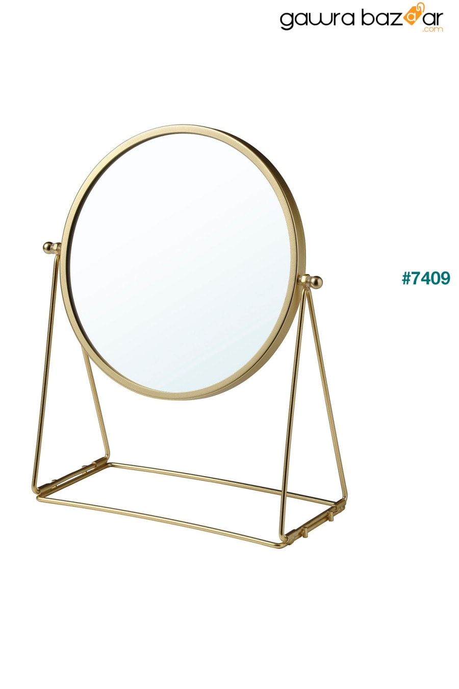مرآة مكبرة مزدوجة الجوانب قطرها: 17 سم مرآة طاولة مكياج قائمة ذات نوعية جيدة IKEA 2