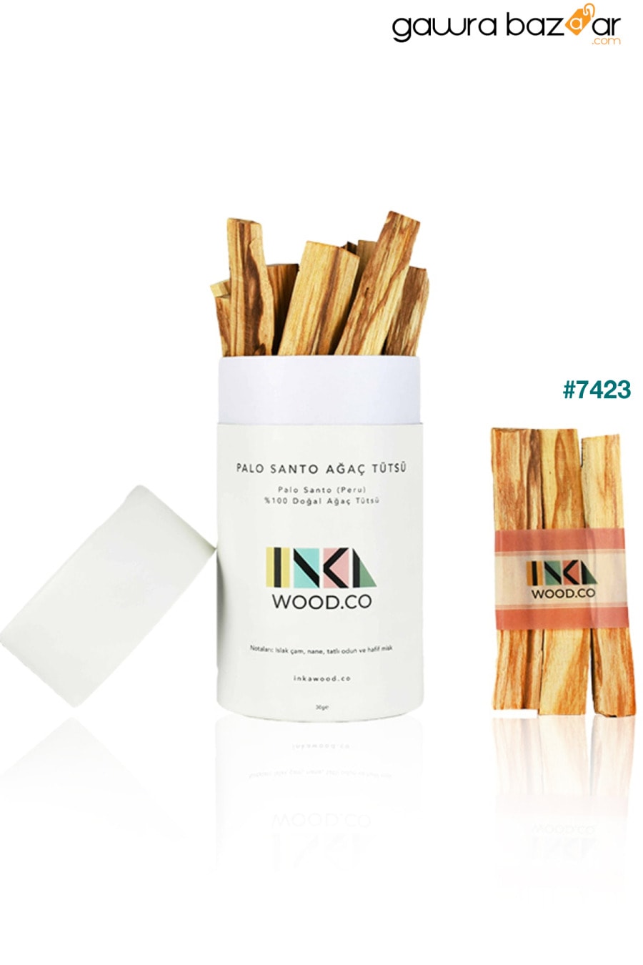 بخور بالو سانتو من الخشب 6 قطع - بيرو Inka Wood Co. 0