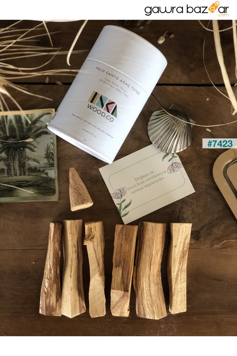 بخور بالو سانتو من الخشب 6 قطع - بيرو Inka Wood Co. 5
