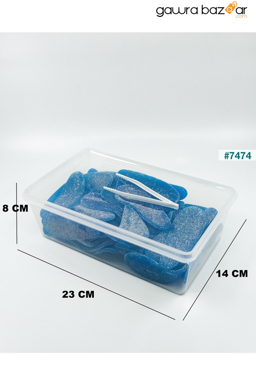 حاوية تخزين بلاستيكية 20 قطعة من لعبة طعام البقول ، قابلة للقفل بفريزر قهوة 2 لتر (23 × 14 × 8 سم) SUPERCUPP 3