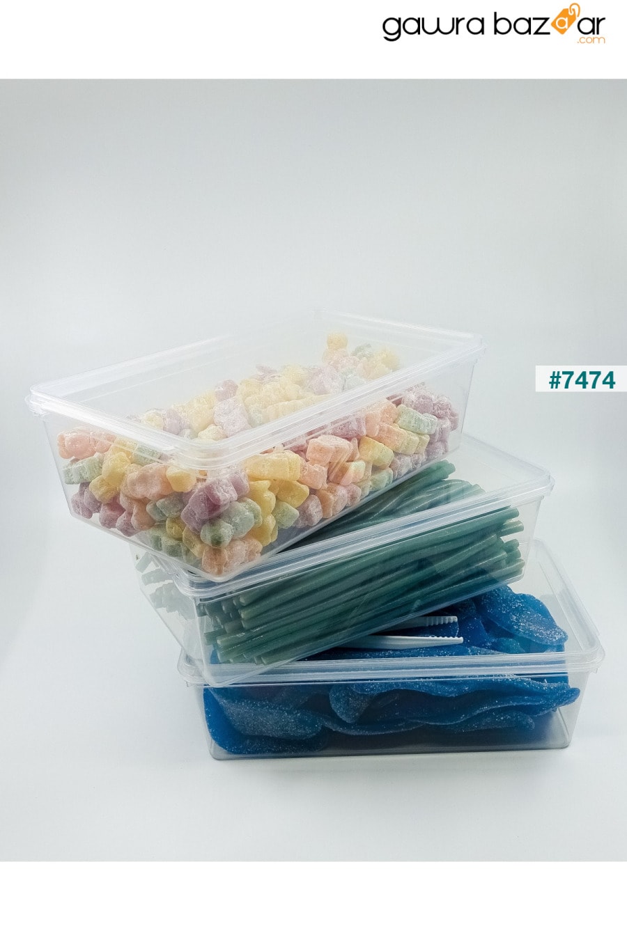 حاوية تخزين بلاستيكية 20 قطعة من لعبة طعام البقول ، قابلة للقفل بفريزر قهوة 2 لتر (23 × 14 × 8 سم) SUPERCUPP 1