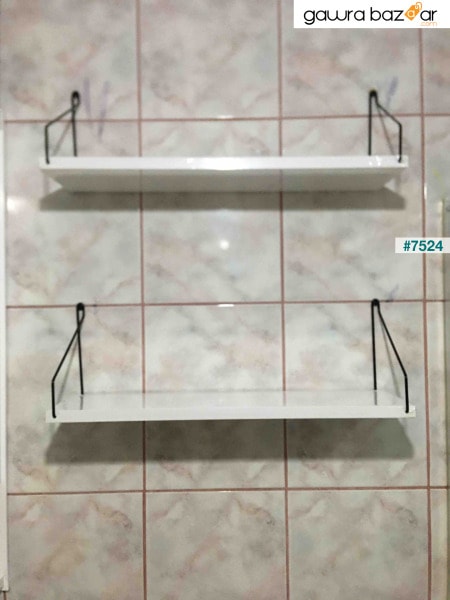 رف حائط خزانة مطبخ حمام منطقة معيشة مجموعة من 3 × 55 سم