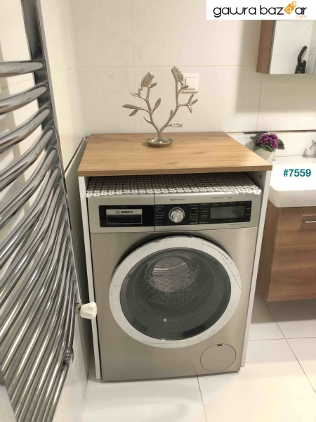 Rani KD103 Washing - Dryer Cabinet بدون باب أبيض - سلة الجوز