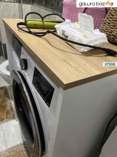 Rani KD103 Washing - Dryer Cabinet بدون باب أبيض - سلة الجوز