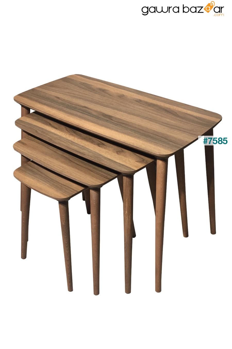 طاولة التعشيش الخشبية رباعية ام دي اف من لوسي 4 - جوز vovvahome 1