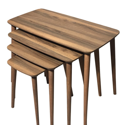 طاولة التعشيش الخشبية رباعية ام دي اف من لوسي 4 - جوز