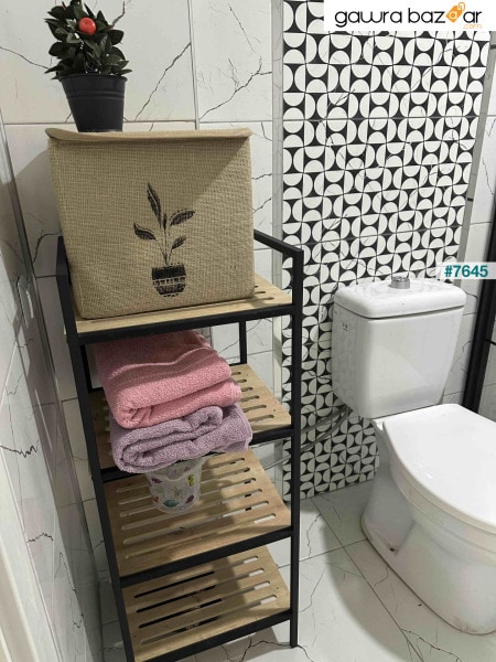 4 رفوف الحمام المنظم الجرف المطبخ الحمام خزانة متعددة الأغراض منظم الرف