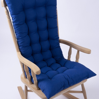 وسادة كرسي هزاز فاخرة خاصة مخيط سيلين مسند 120x50 سم أزرق (الوسادة فقط)