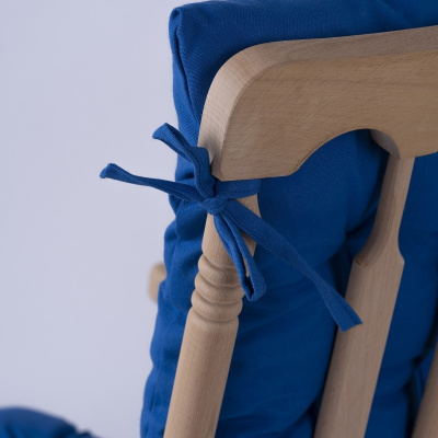 وسادة كرسي هزاز فاخرة خاصة مخيط سيلين مسند 120x50 سم أزرق (الوسادة فقط)