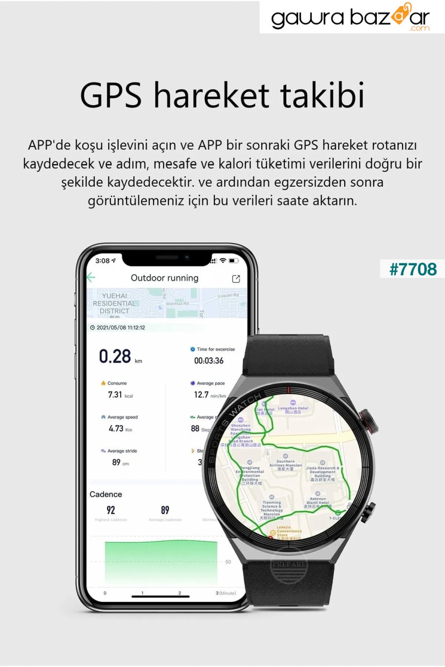 Dt3 Mate ساعة ذكية مزدوجة النطاق ساعة ذكية Siri Nfc Gps Teknoloji Gelsin 7