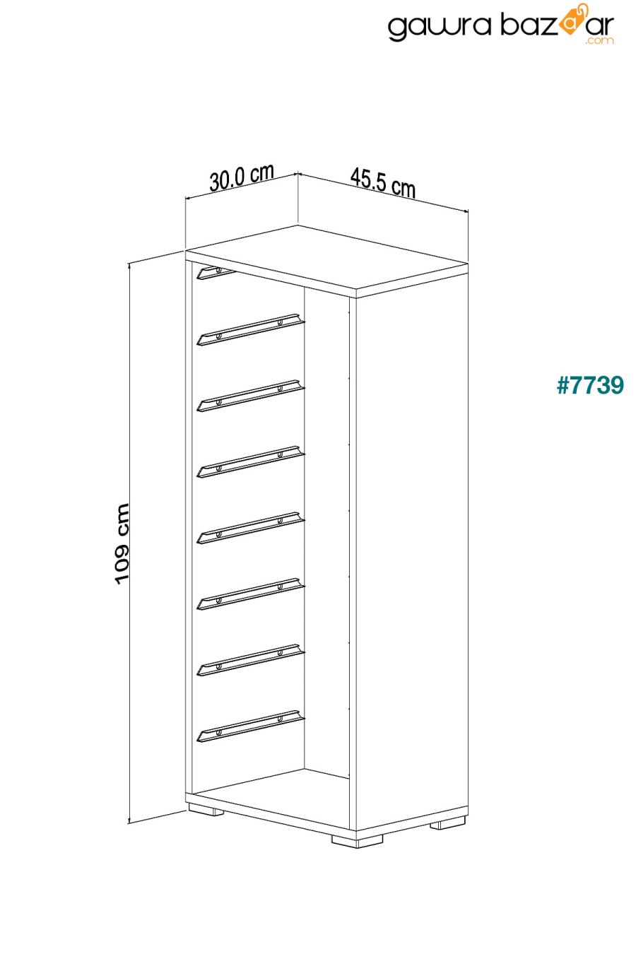خزانة مطبخ 8 سلة خزانة خزانة متعددة الأغراض خزانة خزانة ملابس بيضاء Pratico 3