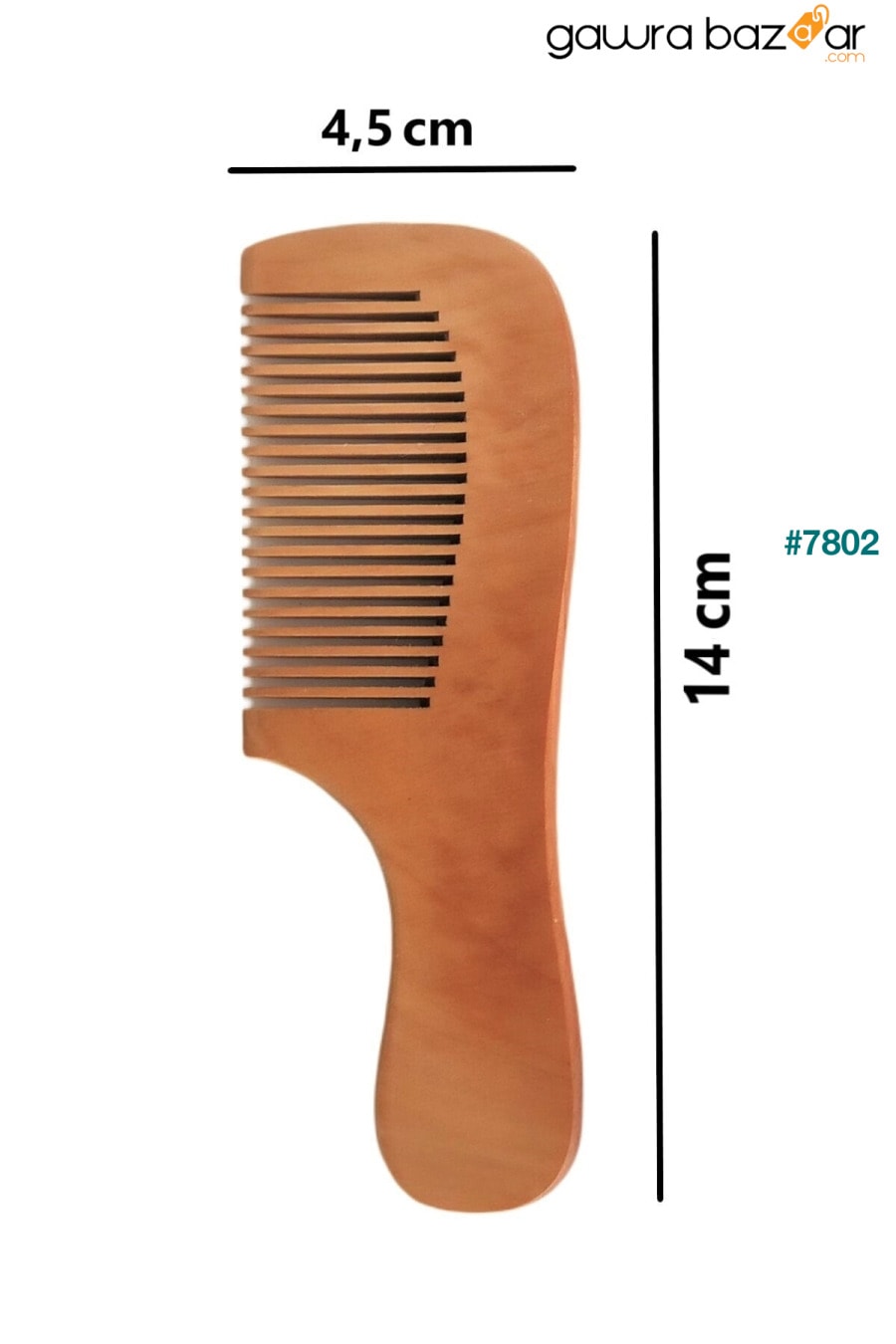 مجموعة مكونة من 2 فرشاة شعر من شعر الماعز الطبيعي ومشط من الخشب الطبيعي - مقاس متوسط Fulia 3