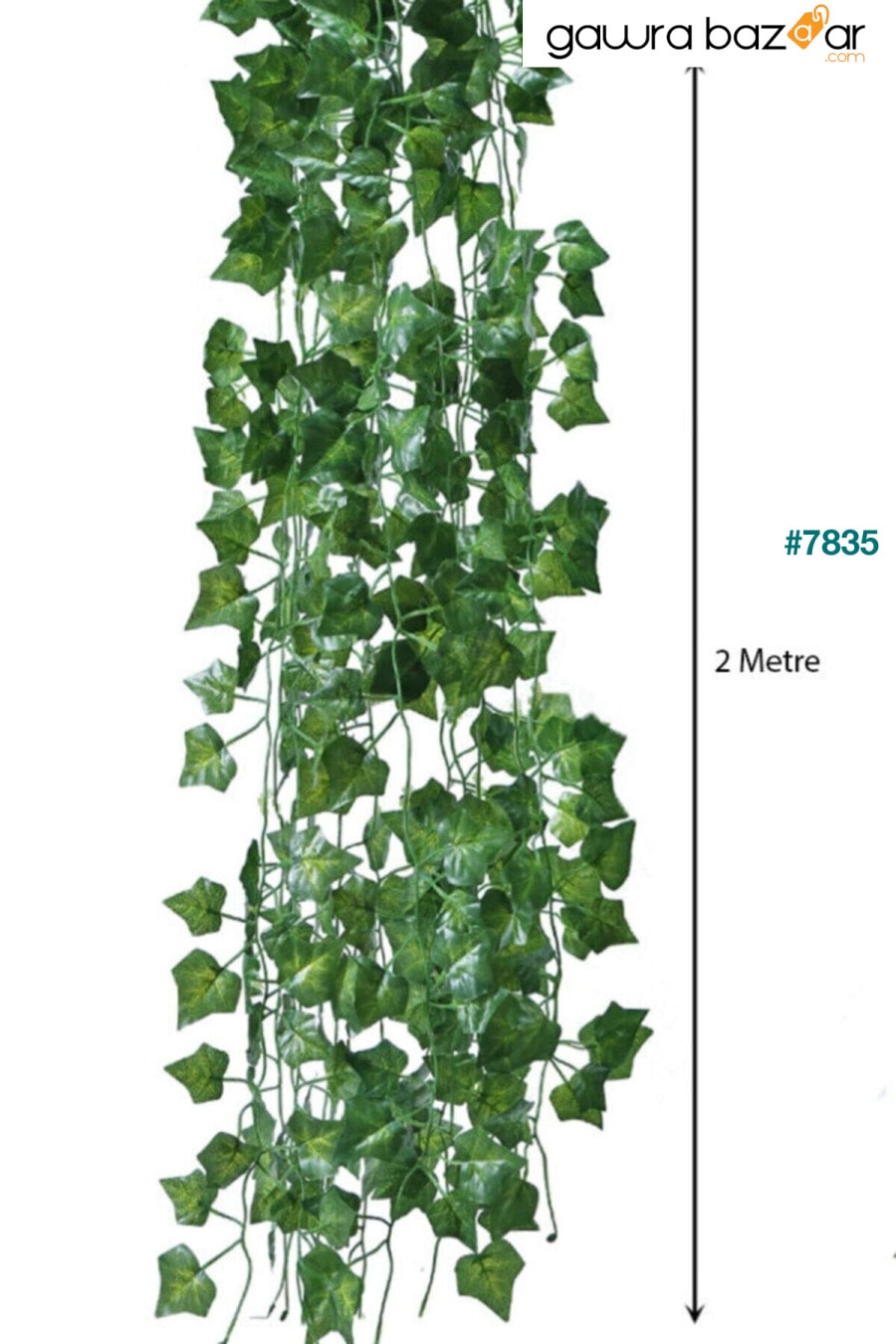زهرة اللبلاب الاصطناعية من جرين ليف 12 × 2 متر Znl Home 2