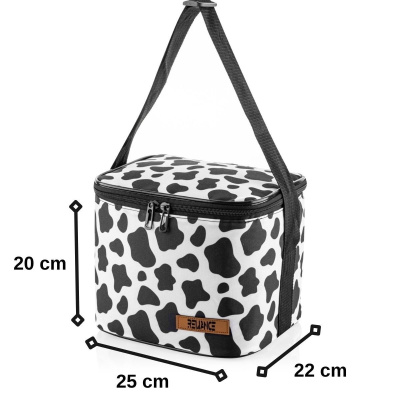 حقيبة نزهة مبردة للتغذية الحرارية سعة 10 لترات - قطعتان من بطاريات الثلج كهدية