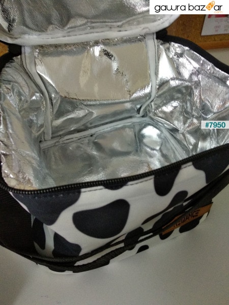 حقيبة نزهة مبردة للتغذية الحرارية سعة 10 لترات - قطعتان من بطاريات الثلج كهدية