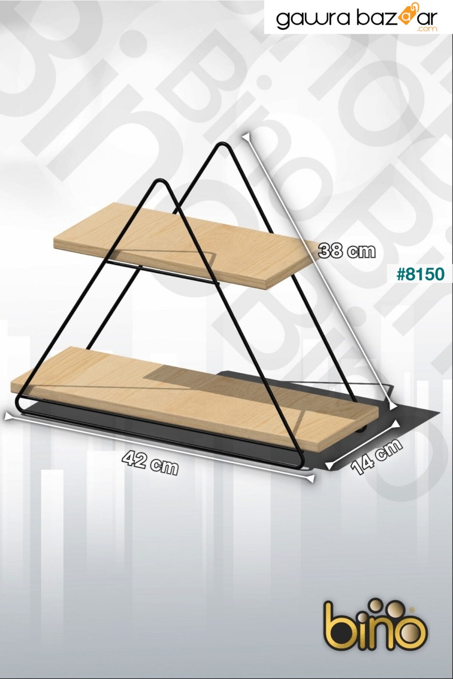 رف جدار مثلث الجدول تخدم الرف رف الزخرفية المطبخ الحمام المنظم المنظم الخشب الطبيعي Bino 5